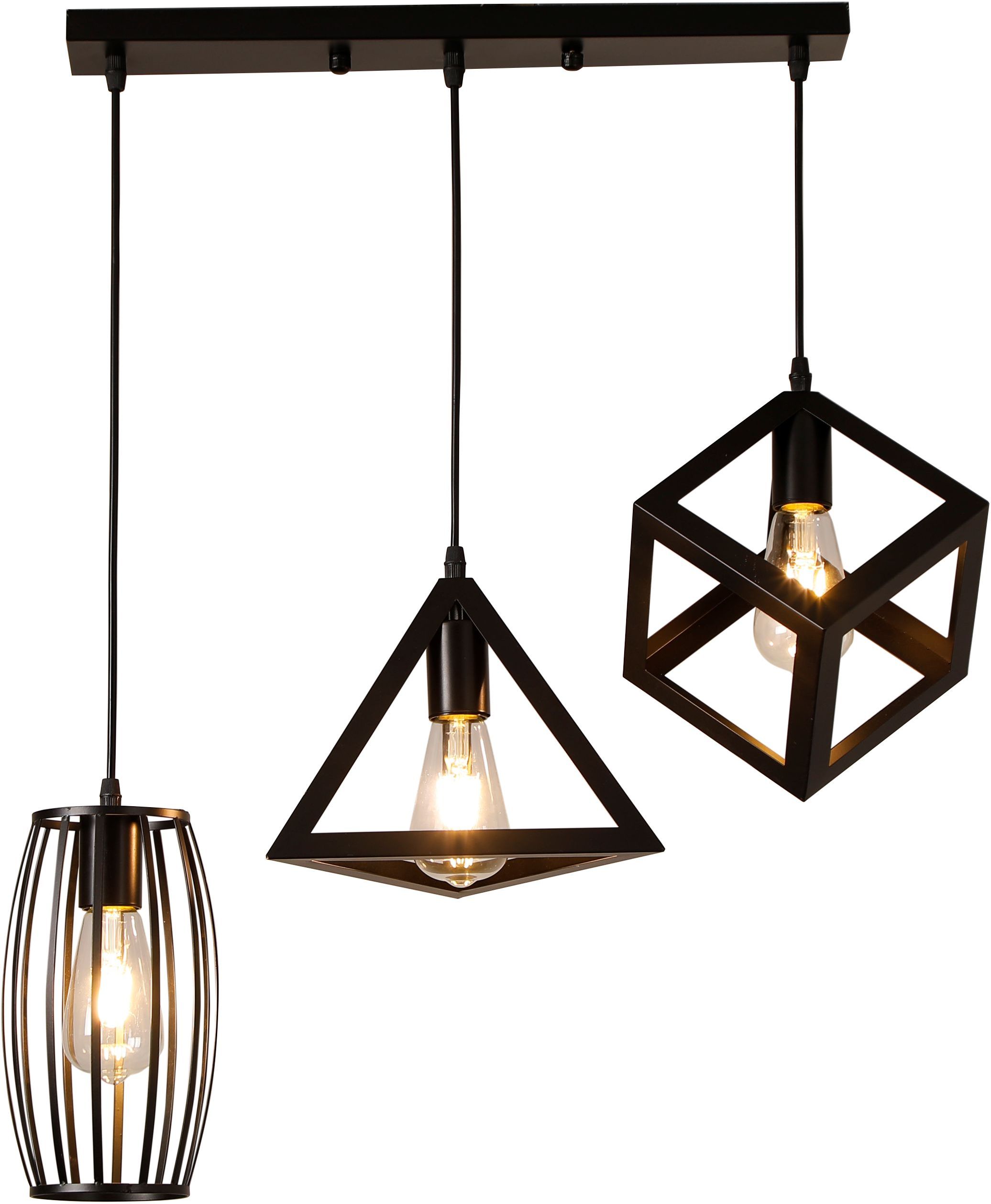 Изображение товара Современная люстра LE CH KROMA E27x3 черная потолочная для интерьера