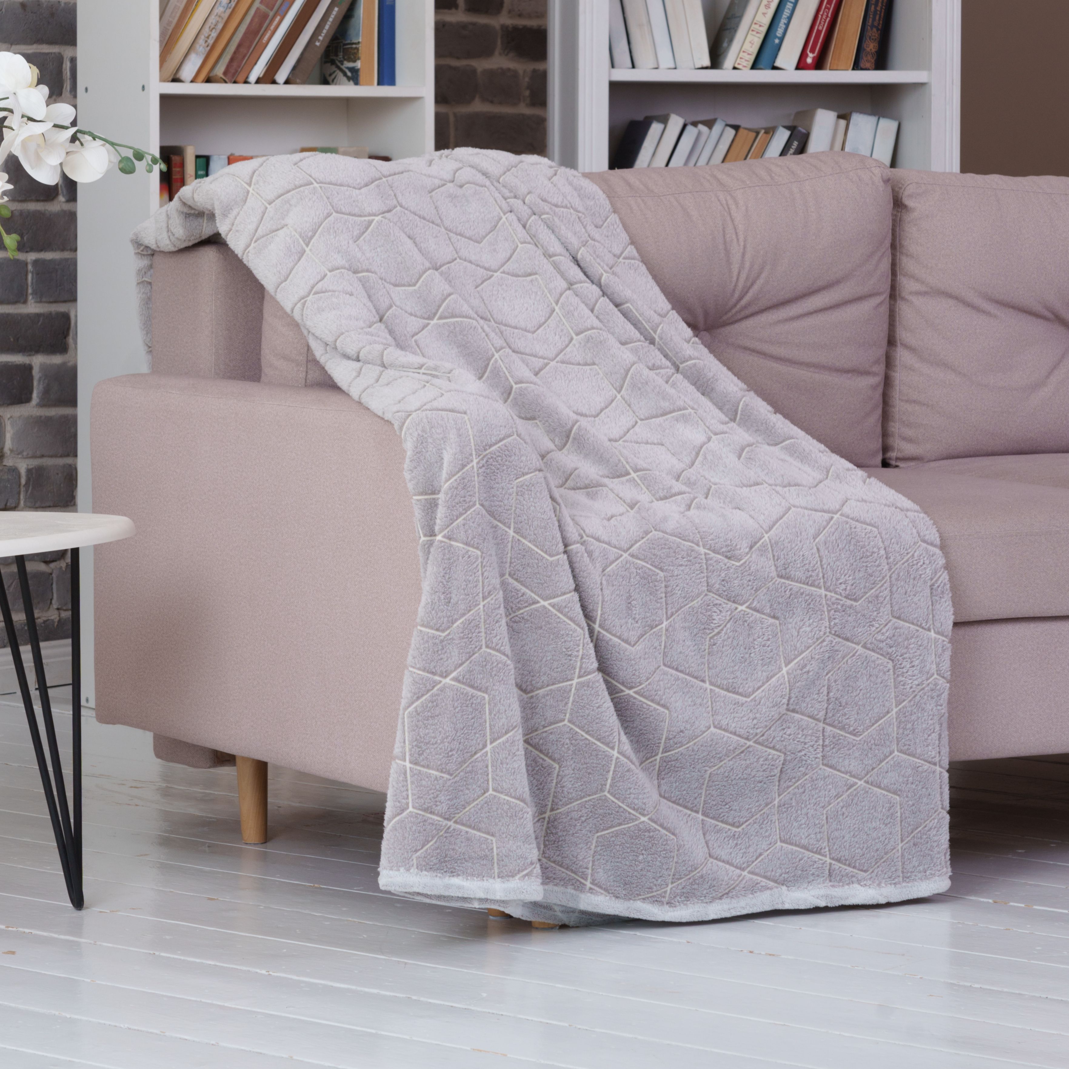 Изображение товара Плед фланель CASA CONFO серый для дома и уюта 280 мм x 360 мм