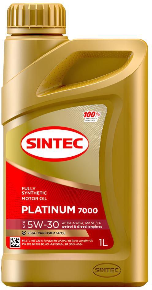 Изображение товара Масло моторное Sintec Platinum 7000 5W-30 A3/B4 SL/CF 1л