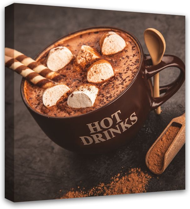 Изображение товара Печатная картина на деревянном подрамнике Симфония Чашка кофе 30х30 см