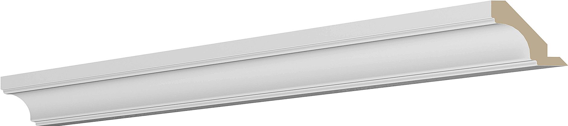 Изображение товара Карниз для кухонного шкафа Арктик 9,8х255х1,9 с МДФ матовой поверхностью