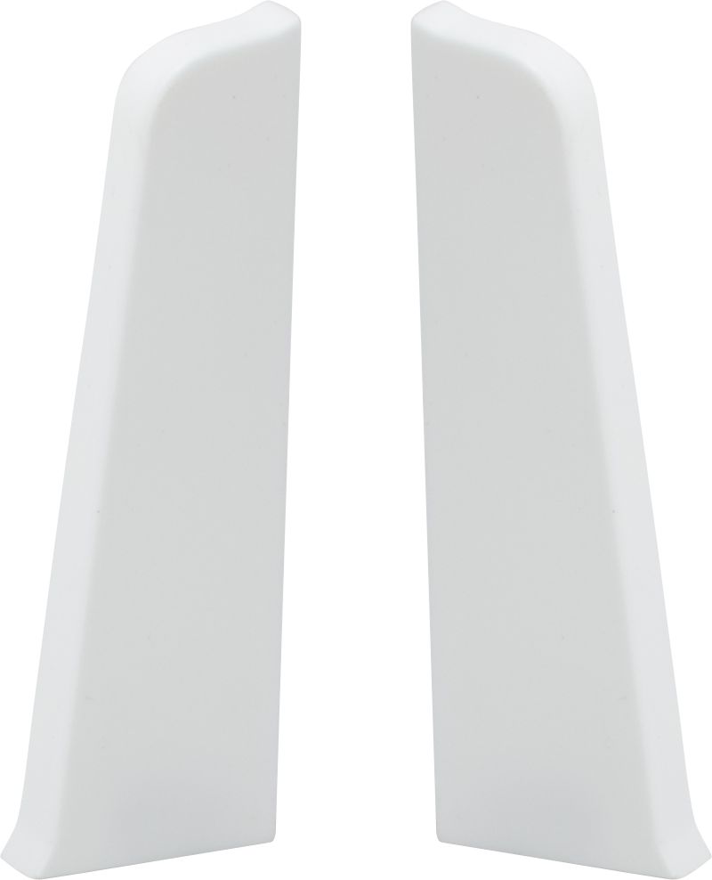 Изображение товара Комплект заглушек левая правая к напольному плинтусу Salag Lima белый