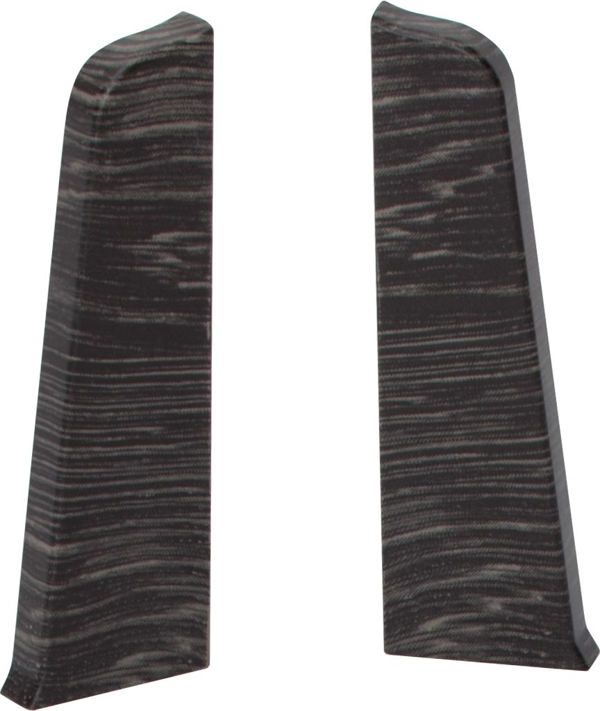 Изображение товара Заглушки к напольному плинтусу Salag Lima Дуб Палёныйй - Черные