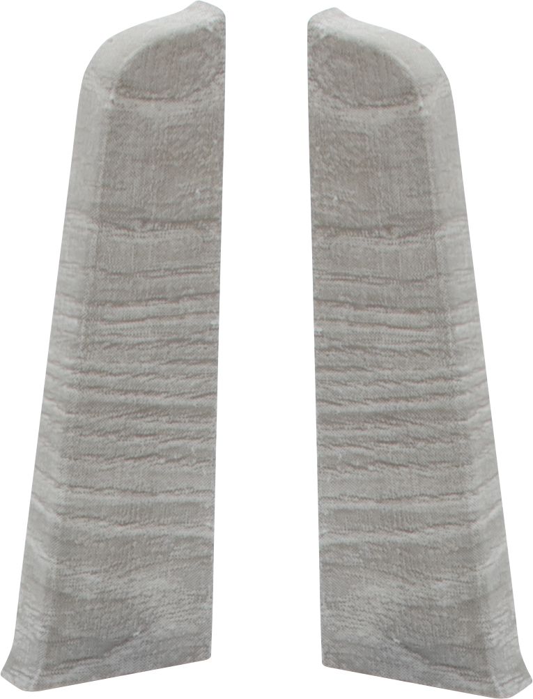 Изображение товара Заглушки левая и правая к напольному плинтусу Salag Lima Серый Гладстоун