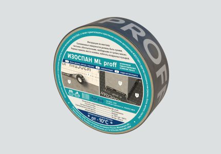 Изображение товара ИЗОСПАН ML Proff Усиленная односторонняя клейкая лента 50 мм x 25 м