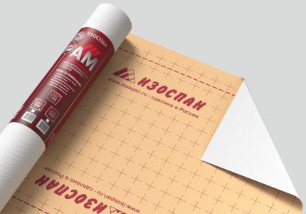 Изображение товара Гидро-ветрозащитная мембрана Изоспан АМ 70 м2 для кровли, стен и перекрытий