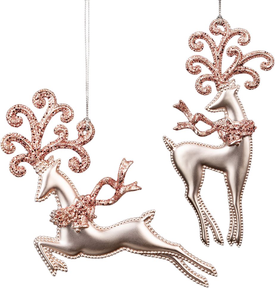 Изображение товара Украшение ErichKrause® Decor Олень розовый шелк 18 см