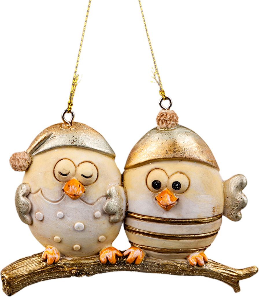Изображение товара Украшение ErichKrause Decor Птенцы золотые 9 см для новогоднего декора