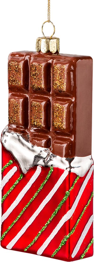 Изображение товара Украшение ErichKrause Decor Шоколад 11 см из стекла для елки