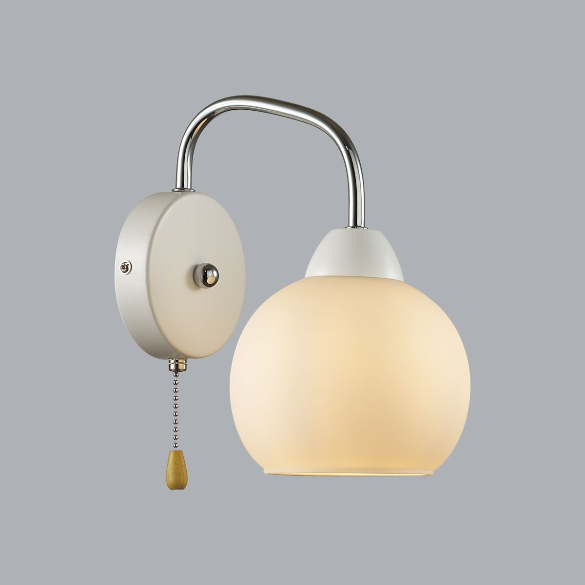 Изображение товара Настенный светильник COMFI LN23 белый с хромовой отделкой 60W Бра E27