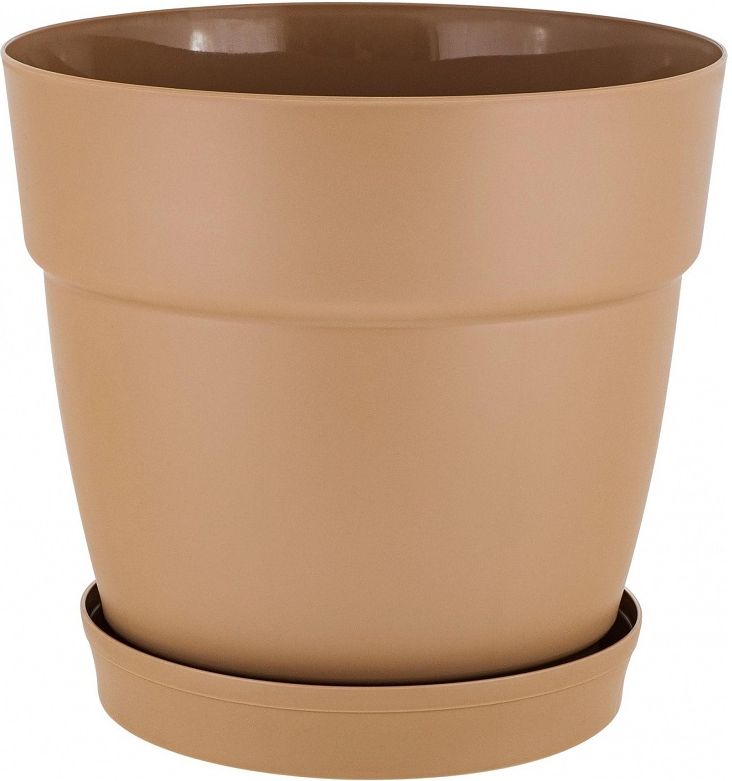 Изображение товара Горшок InGreen Villa de Fiori D200 4 л полипропилен Молочный шоколад