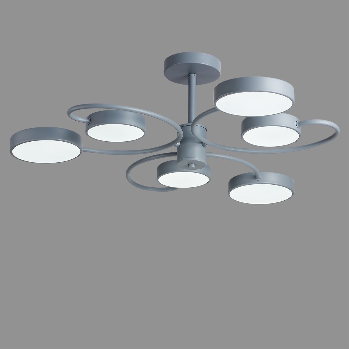 Изображение товара 5656/90CL LEDIO LN23 серый Люстра потолочная LED 90W 220V EVIN