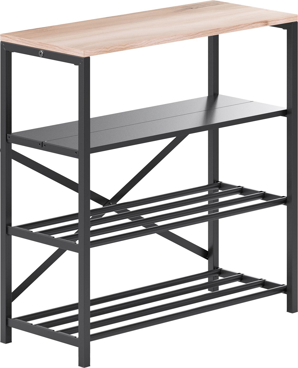 Изображение товара Обувница напольная GUTTA Evok 4 полки 71x69x29 для прихожей