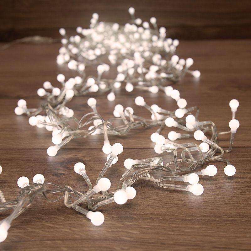 Изображение товара Гирлянда мишура led 3 м прозрачный пвх, 288 диодов, цвет белый Белый