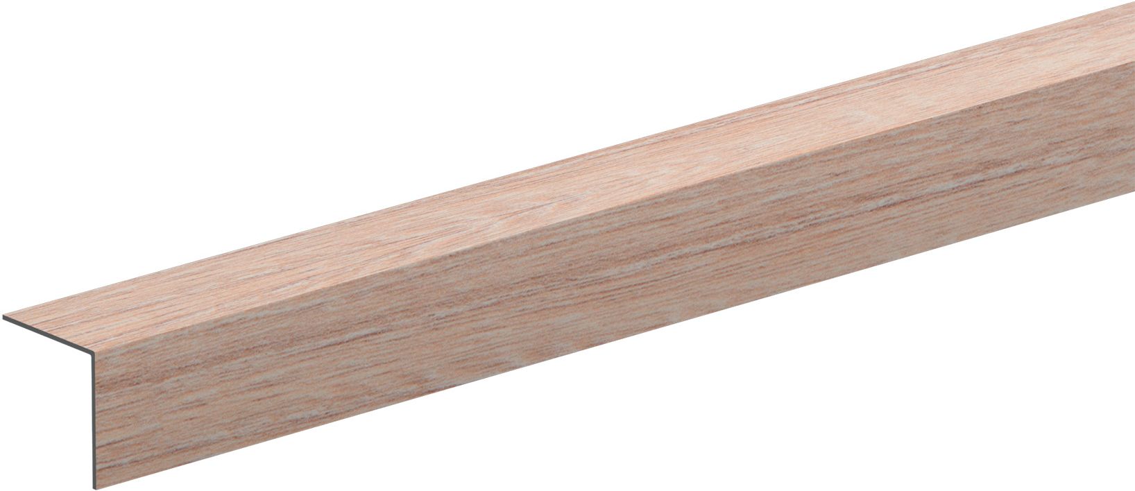 Изображение товара Угол ПВХ Ideal 203 дуб беленый 15х15мм 2700мм отделочный для стен и потолков