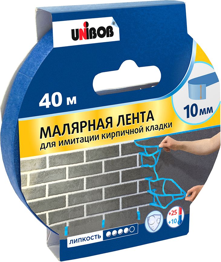 Изображение товара Лента малярная UNIBOB для иммитации кирпичной кладки