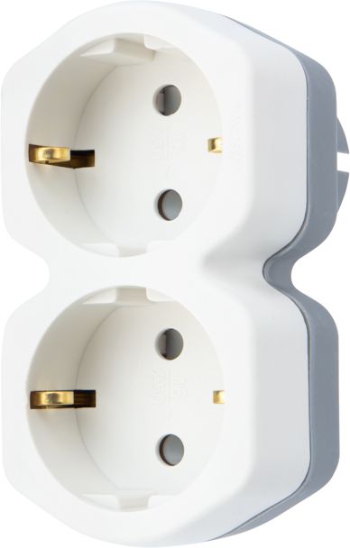 Изображение товара Двойник REXANT с заземлением белый - надежная розетка для дома