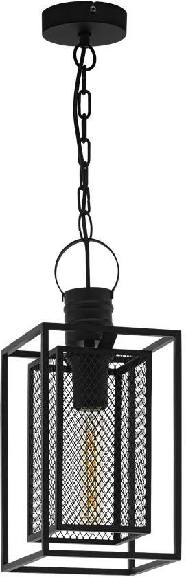 Изображение товара Подвес APETON 43039, 1х60W (E27), 180х180, H1100, сталь, черный