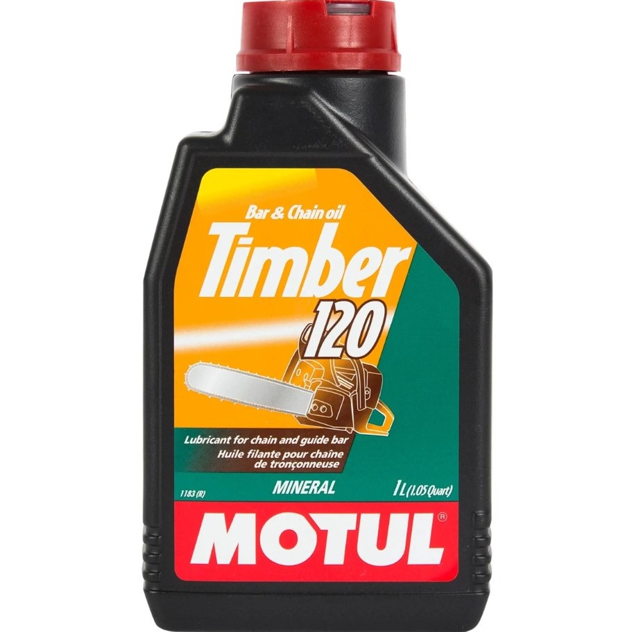 Изображение товара Масло для цепей MOTUL TIMBER 120 1л - смазка для цепных пил и механизмов