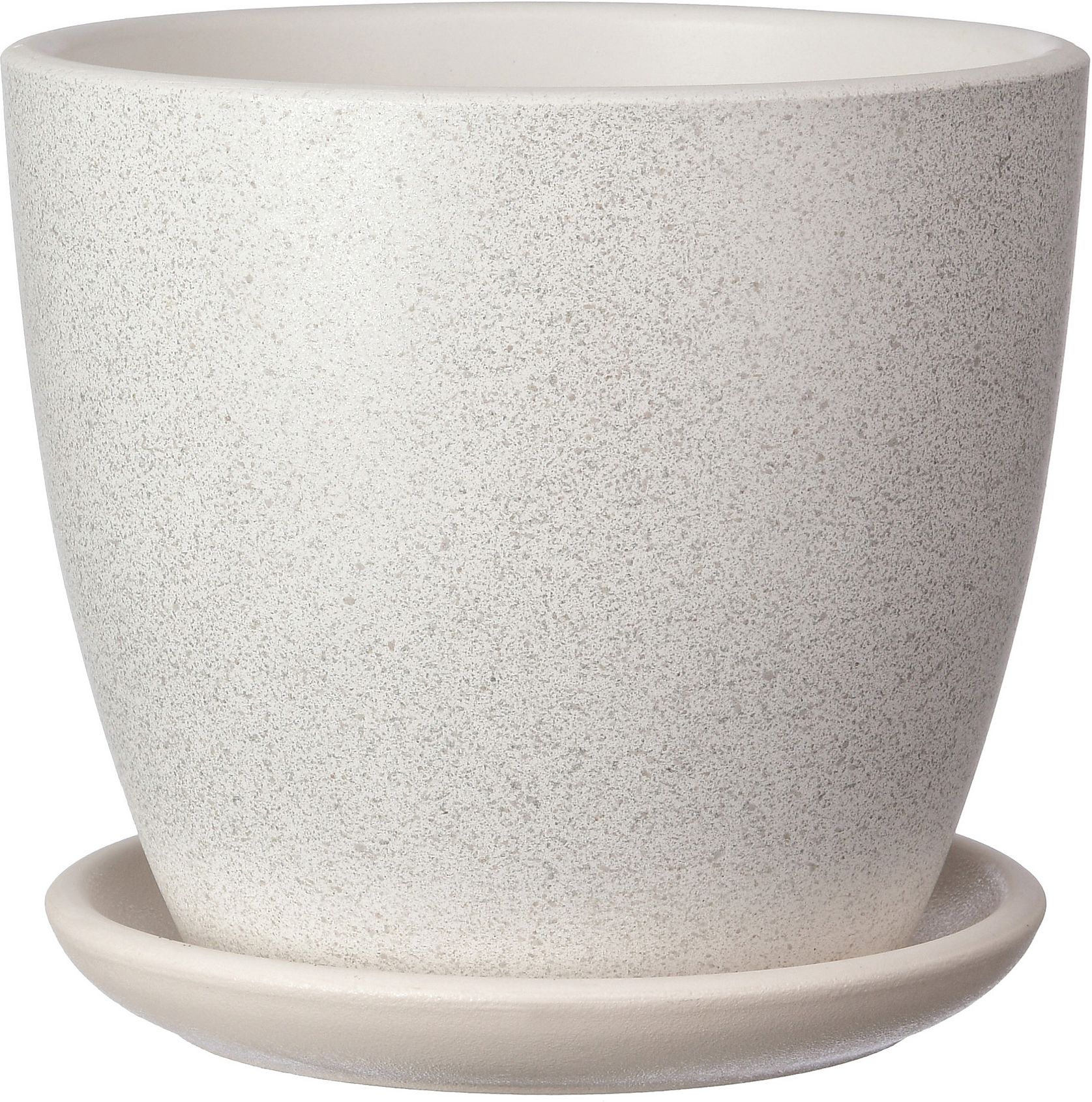 Изображение товара Горшок Гранит d-30 см бетонный топаз с поддоном