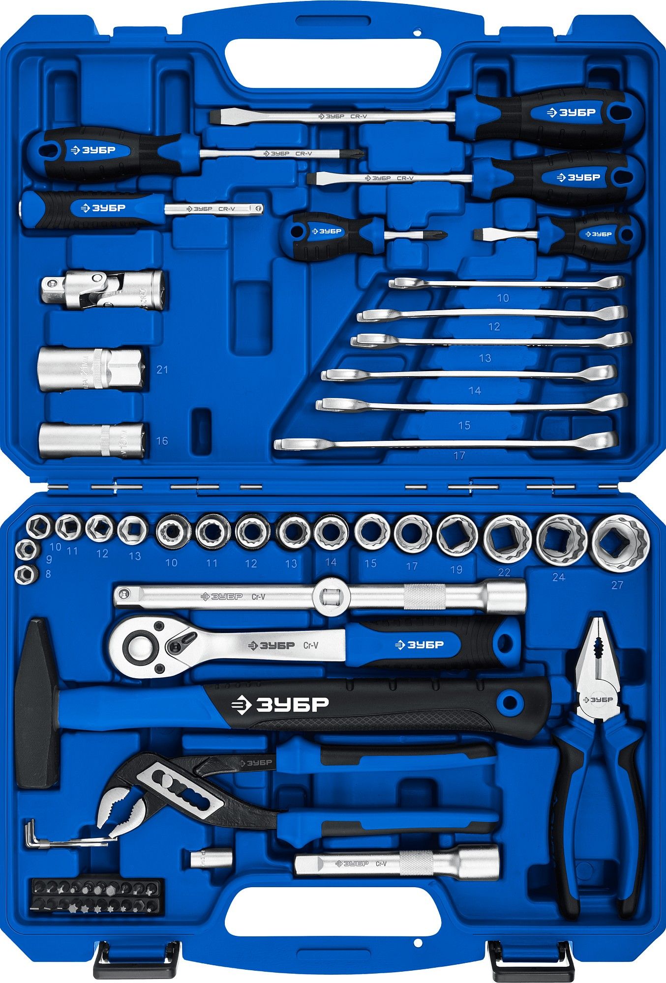 Изображение товара ЗУБР Универсал-63: универсальный набор инструментов 63 предмета