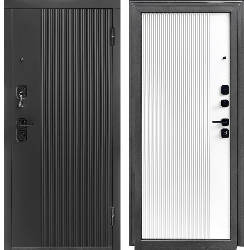 Изображение товара Металлическая входная дверь Спарта софт белый 86x205 см правое открывание