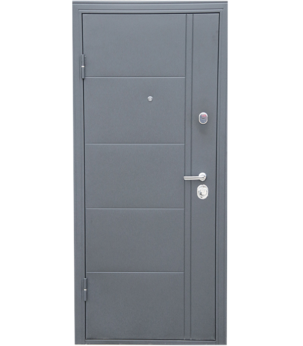 Изображение товара Металлическая дверь Эверест Царга Беленый Дуб 960 правая входная для квартиры