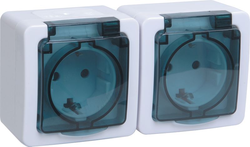 Изображение товара Розетка электрическая IEK ГЕРМЕС PLUS ERMP22-K03-16-54-EC белый