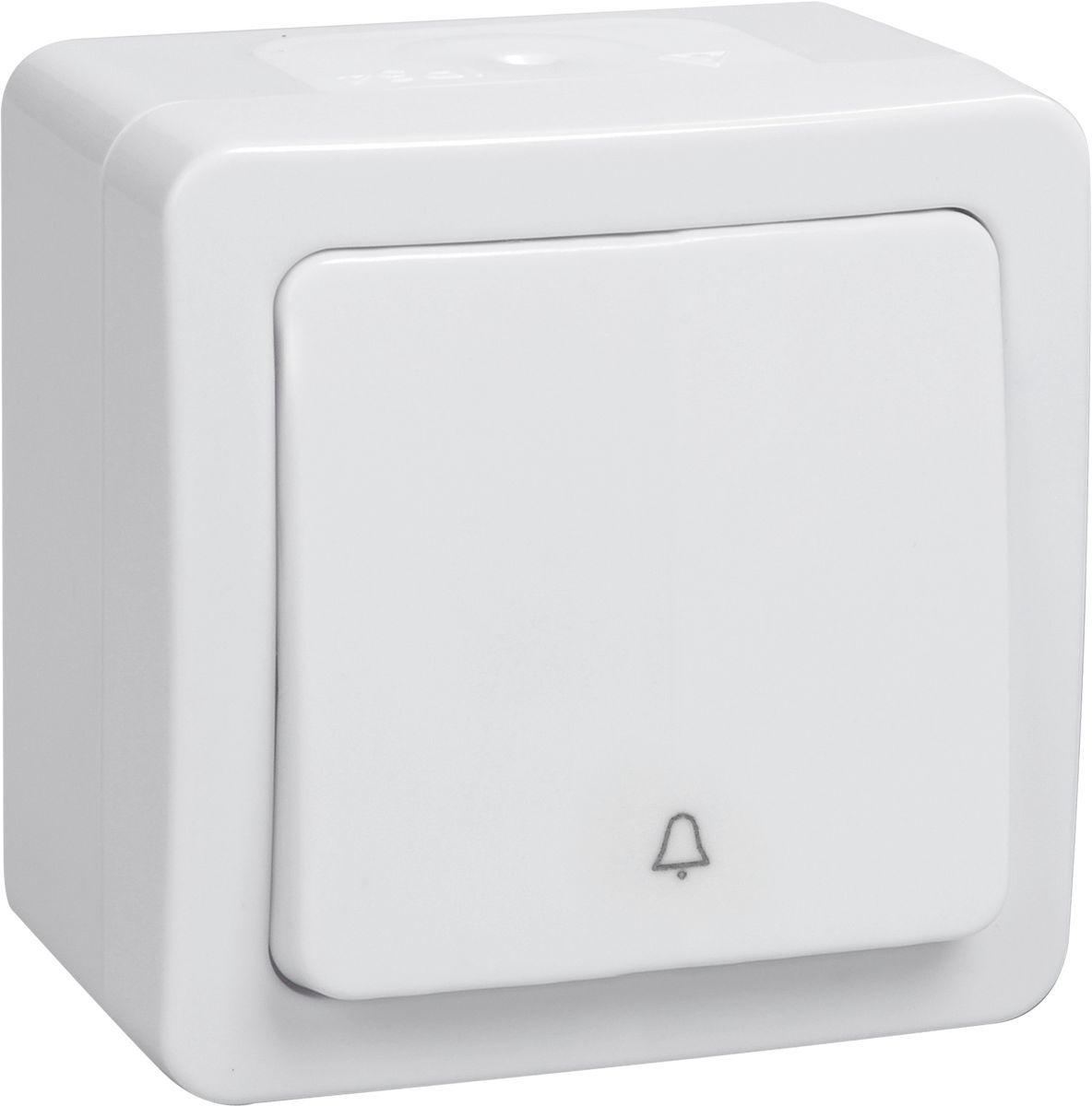 Изображение товара Выключатель 1-клавишный IEK ГЕРМЕС PLUS EVMP13-K01-10-54-EC белый