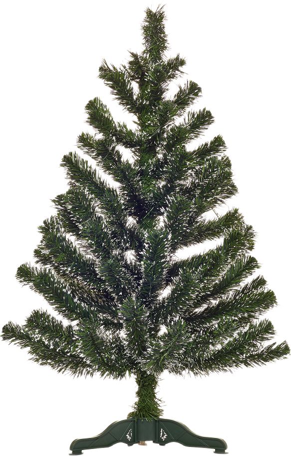 Изображение товара Искусственная новогодняя ель 90 см зеленая и белая настольная елка