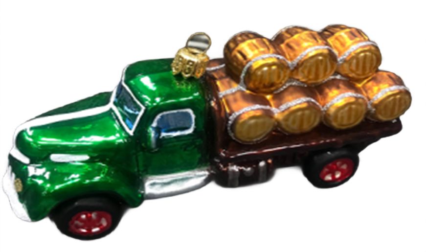 Изображение товара Стеклянная формовая елочная игрушка №1 Многоцветная подвеска для украшения елки