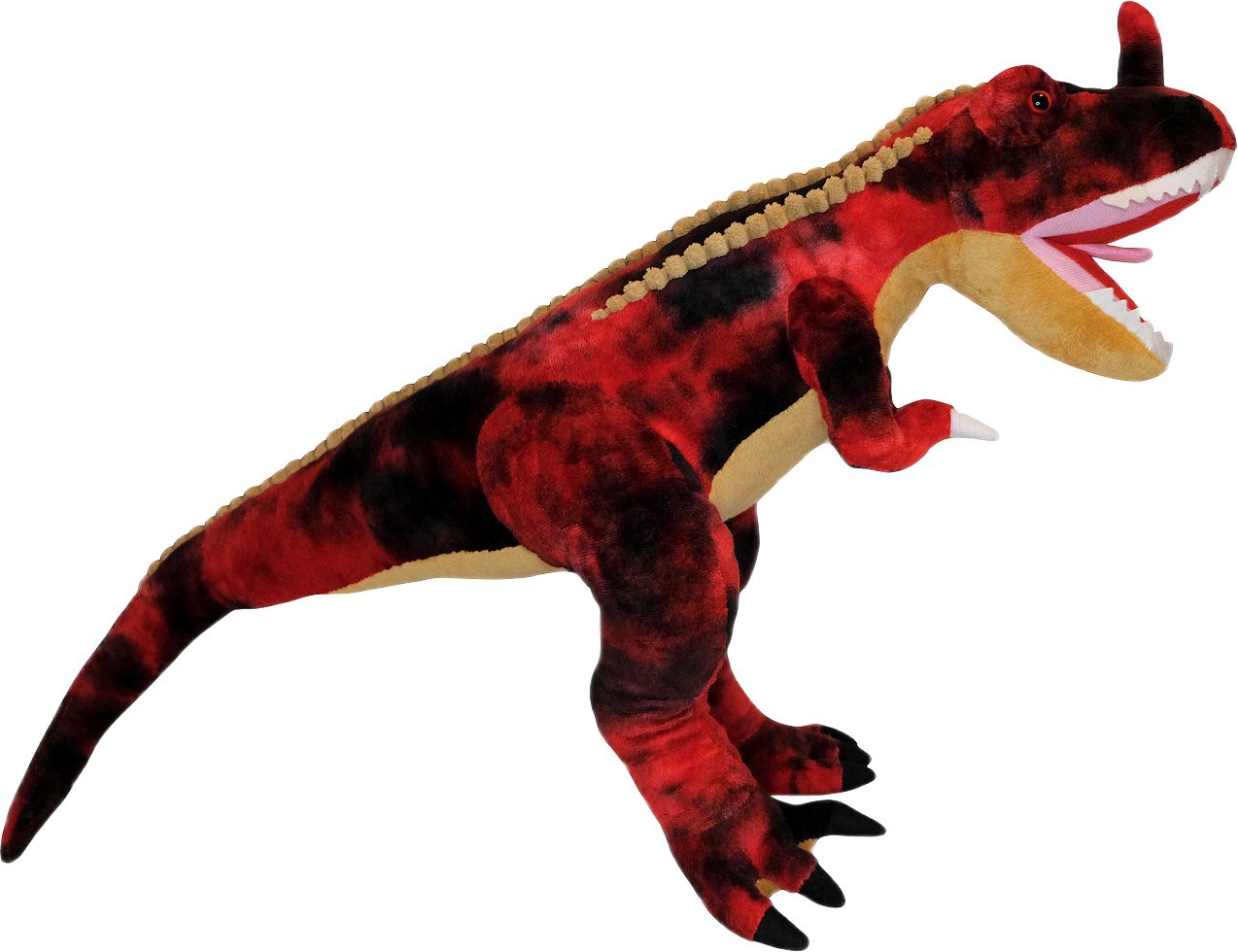 Изображение товара Мягкая игрушка Карнотавр 76 см, плюш, красный динозавр