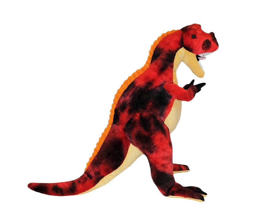 Изображение товара Мягкая игрушка Динозавр Тираннозавр 46 см красная плюшевая фигурка