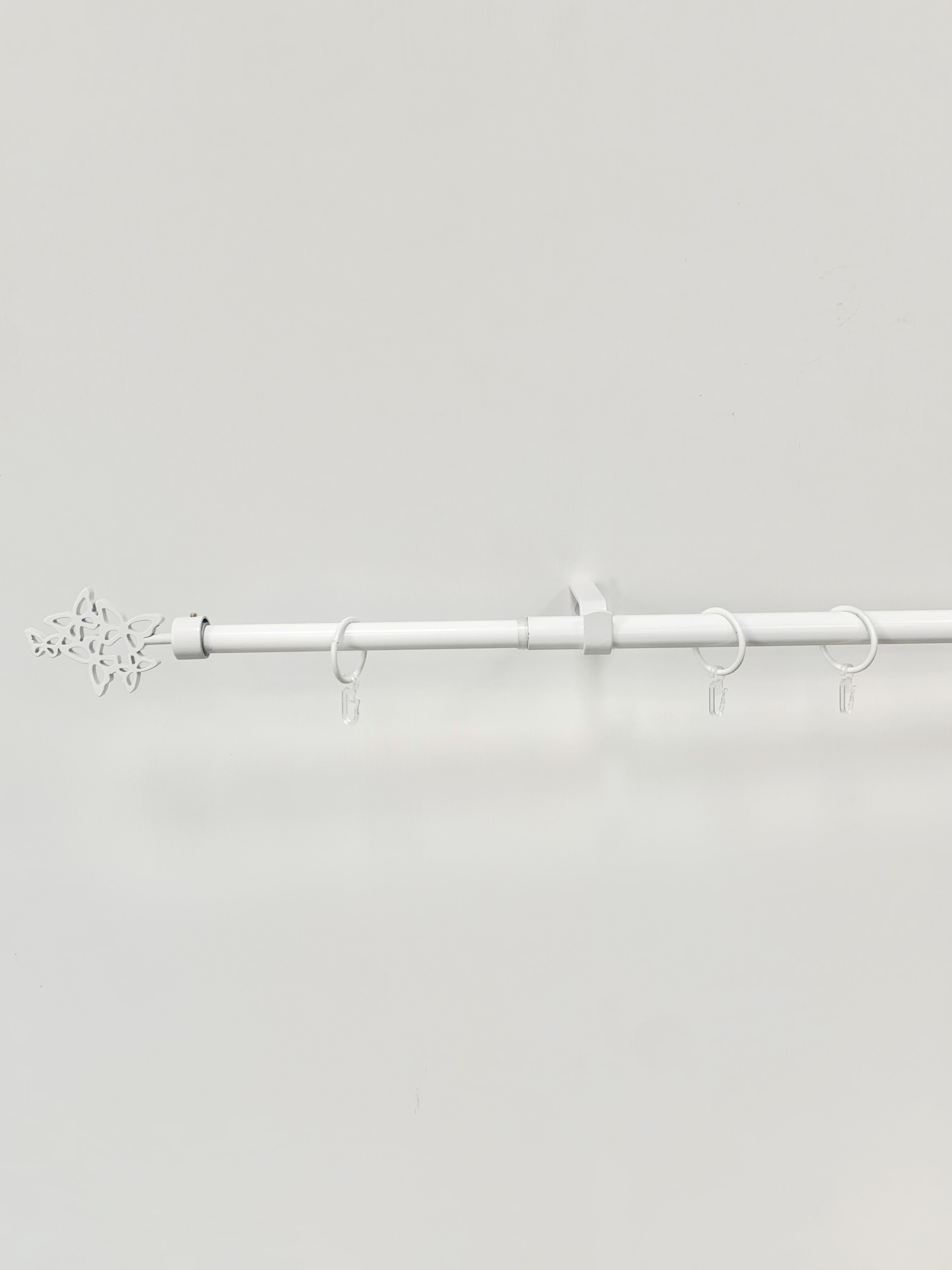 Изображение товара Карниз двухрядный бабочки серебро от ORBIS для штор