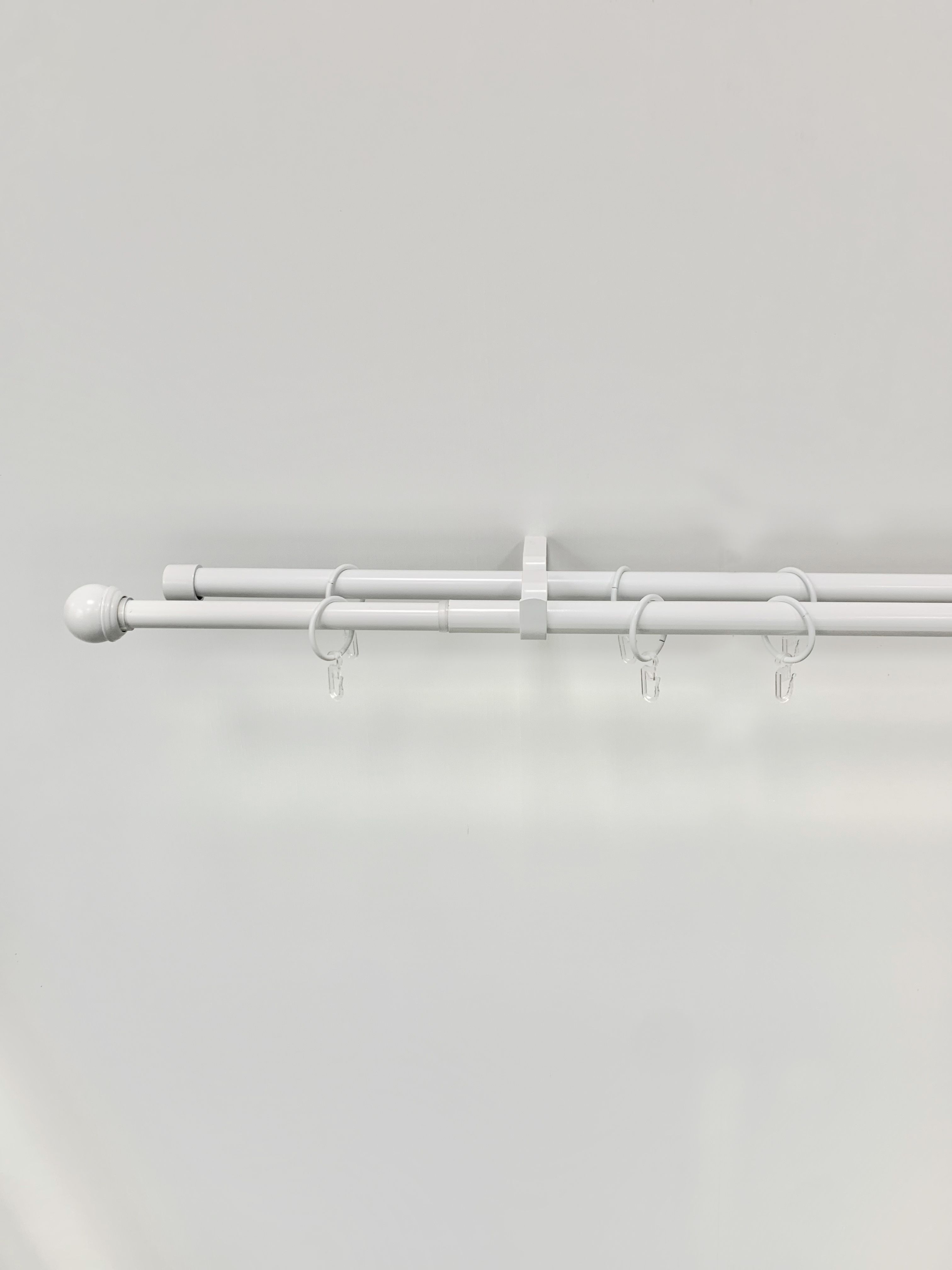 Изображение товара Карниз двухрядный настенный черный ORBIS симпл