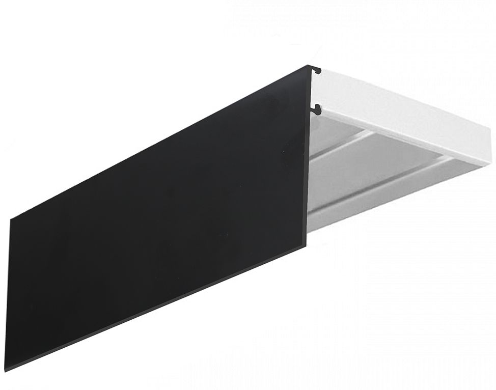 Изображение товара Карниз 2-х рядный Эскар черный матовый 200 см для штор