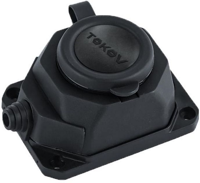 Изображение товара Колодка удлинителя 1-м 16А с заземл. каучук TOKOV ELECTRIC TKE-C05-KK1-Z
