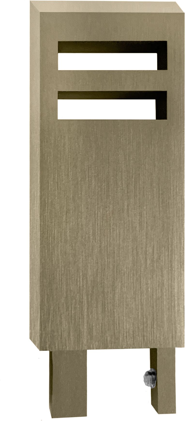 Изображение товара Наконечник квадро Orbis сатин Листья для настенного карниза 100 мм