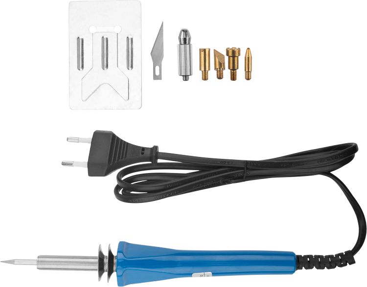 Изображение товара Выжигатель 30 Вт 230V с 6 насадками REXANT