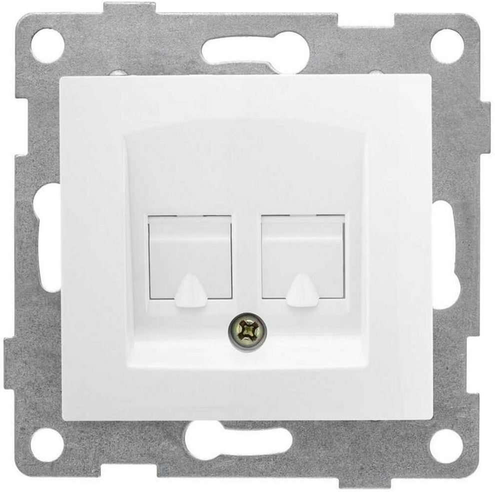 Изображение товара Розетка электрическая 1 пост GUSI ELECTRIC белый