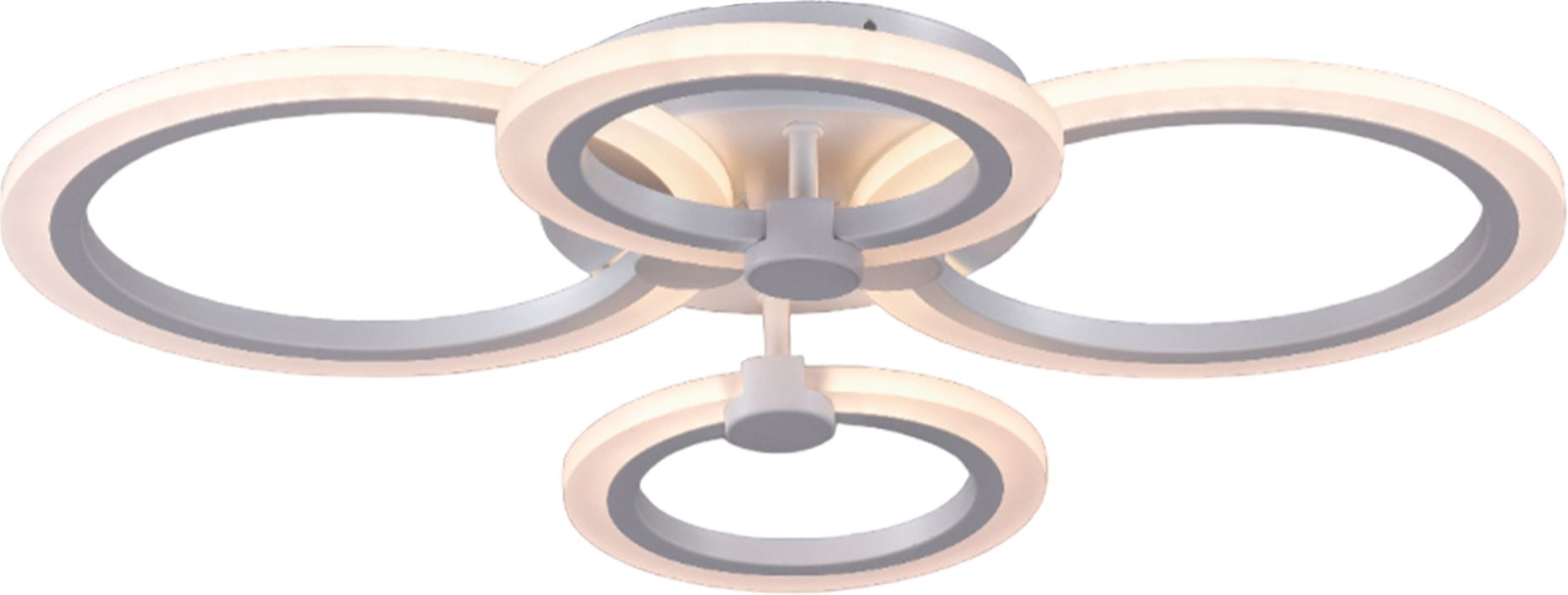 Изображение товара Люстра LED 4x80W белая потолочная Баритон для гостиной