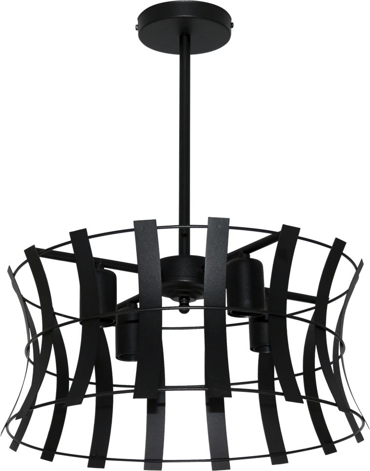 Изображение товара Светильник потолочный ЭЛЕТЕХ Викинг 141 черн.муар 4х60 Вт Е27 стиль лофт