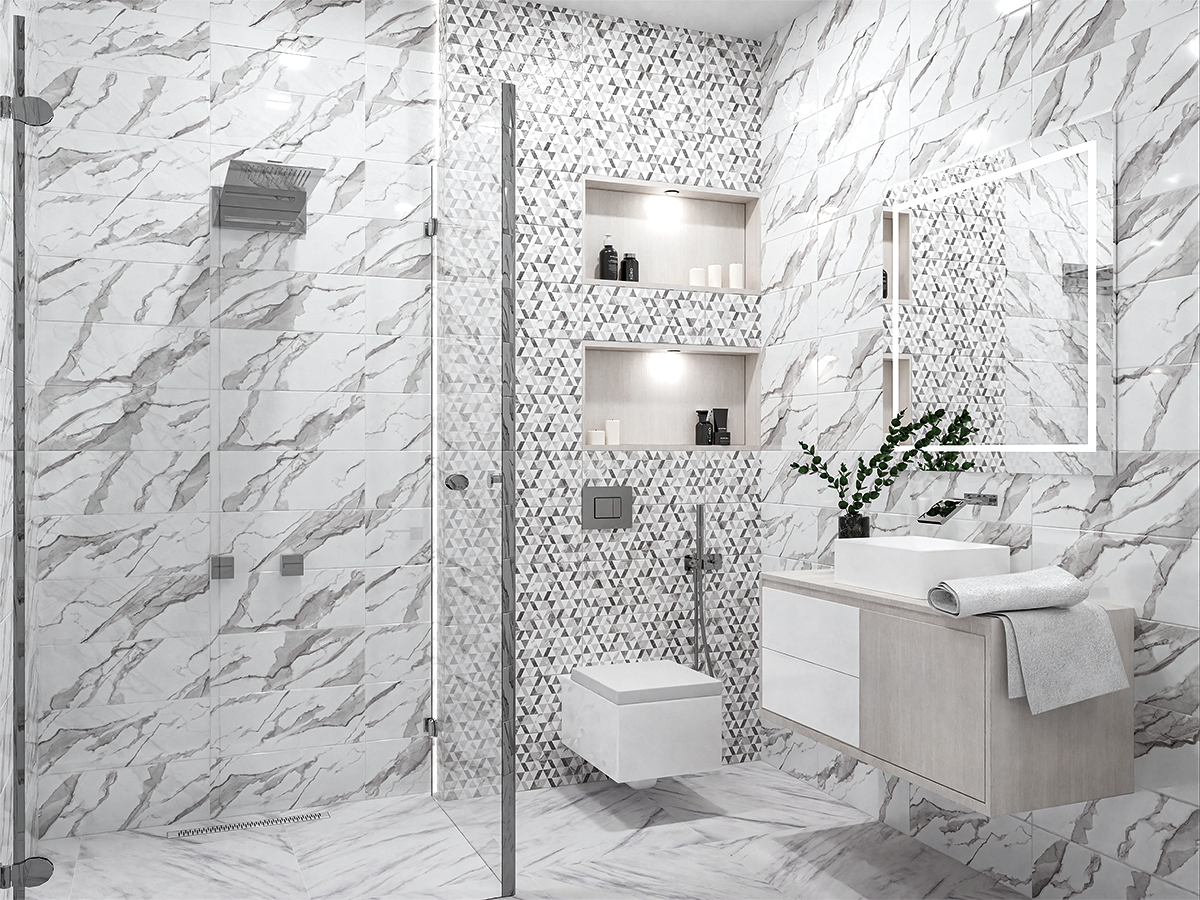 Распродажа остатков Azori Декор Azori Polar Night 20,1X50,5 см 1,52 м²
