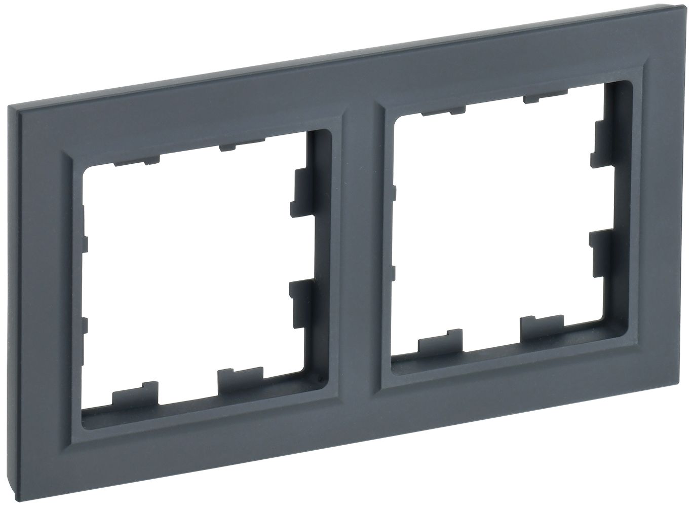 Изображение товара Рамка 2 поста IEK BRITE BR-M22-K53 графит