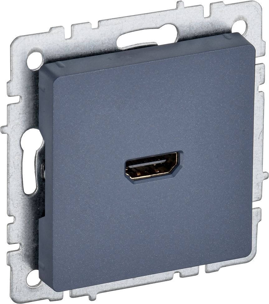 Изображение товара Розетка HDMI 1 пост IEK BRITE маренго