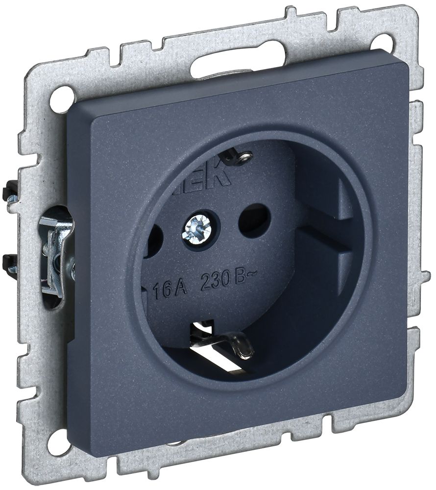 Изображение товара Розетка электрическая IEK BRITE BR-R14-16-K35 маренго