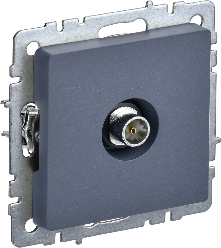 Изображение товара Розетка TV IEK BRITE BR-A10-O-K35 маренго надежная накладная