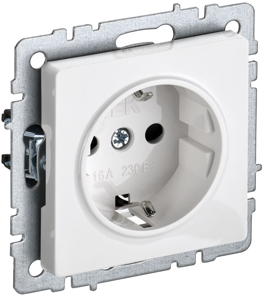 Изображение товара Розетка электрическая IEK BRITE BR-R11-16-K01 белый
