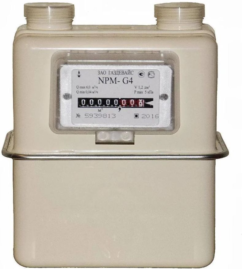 Изображение товара Газовый счетчик газдевайс G4 левый для учета пропана с антикоррозионным покрытием