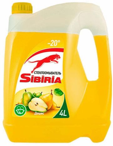 Изображение товара Жидкость стеклоомывающая Sibiria -20 дюшес 4л